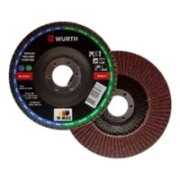 Metalfer - Disco Traslapado Grano 80 W Max Wurth 5 Unidades Rojo