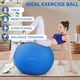 thumbnail image 5 of Pelota de ejercicio Fitvids antiestallido y antideslizante de 65 cm azul, 5 of 7