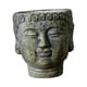 thumbnail image 4 of Maceta con cabeza de Buda, contenedor de plantas, bonsái, adorno creativo, decoración, florero, macetero para interior, escritorio, oficina y exterior Verde, 4 of 5