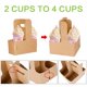 thumbnail image 3 of Portabebidas Kaderron Kraft de 2 o 4 tazas, paquete de 40, 3 of 6