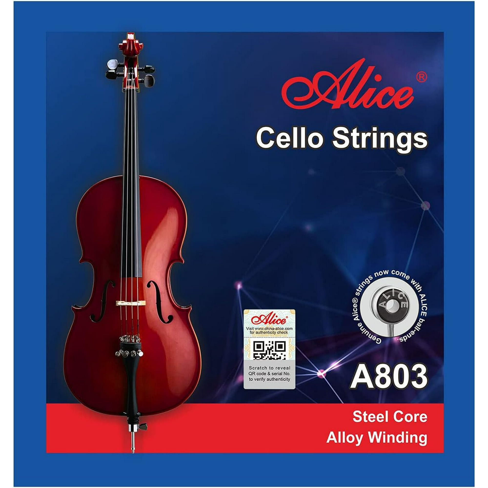 Cuerdas Violoncello Alice A803