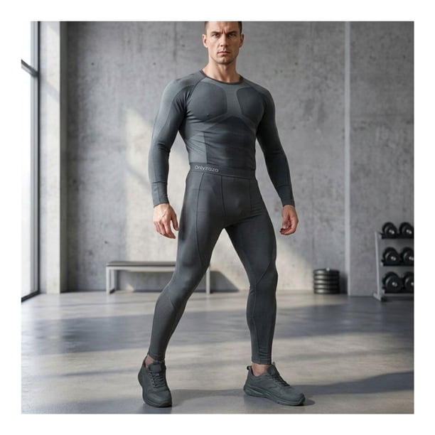 Set Primera Capa Hombre, Camiseta Y Calza Compresion Térmicos