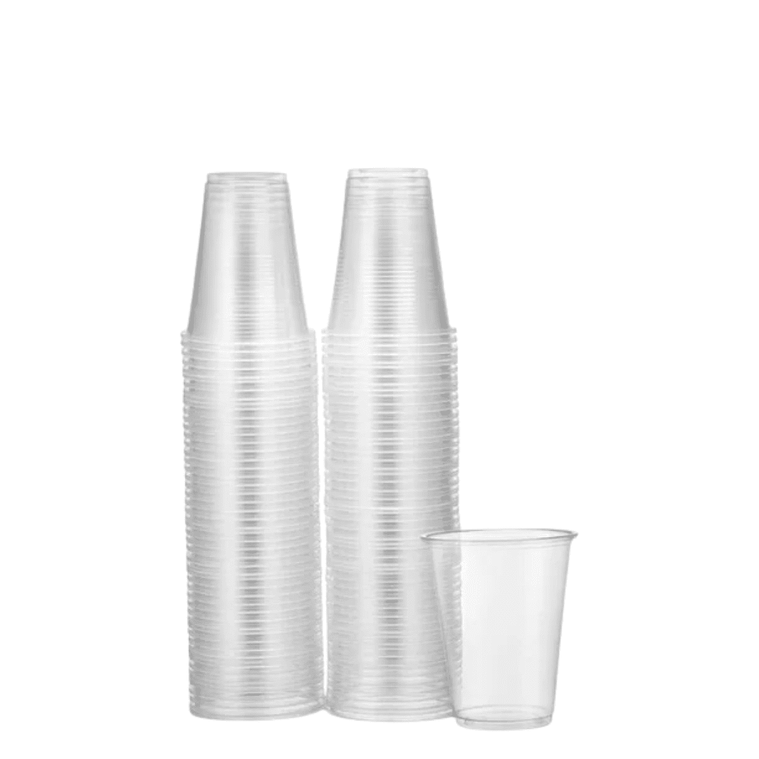Genérica - Vasos Plásticos Desechables 10oz Transparentes 300cc Pack 50 Unds