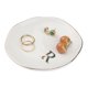 thumbnail image 4 of Bandeja de joyería de cerámica REGALWOVEN, plato decorativo para niñas para organizar aretes, collares, pulseras, reloj, llaves, blanco R, 4 of 7