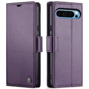 Caseme Tipo Cartera Google Pixel 9 Pro Xl Con Cierre Magnético, Rfid, Tarjetero, Soporte, Carga Inalámbrica