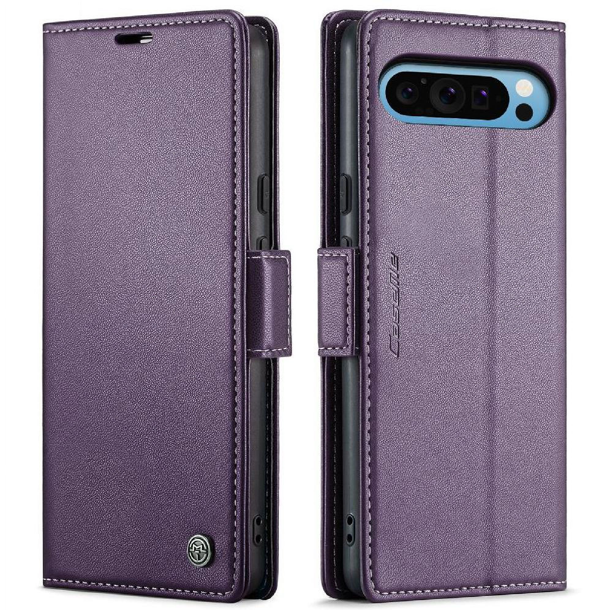 Caseme Tipo Cartera Google Pixel 9 Pro Xl Con Cierre Magnético, Rfid, Tarjetero, Soporte, Carga Inalámbrica