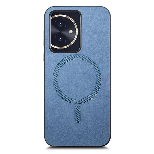 Magnetic Slim Case for Honor 100 with Camera Guard & Anti-Scratch Back Blue