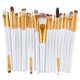 thumbnail image 2 of Set de 20 brochas de maquillaje DISAAR Beauty (Blanco + Dorado), 2 of 9