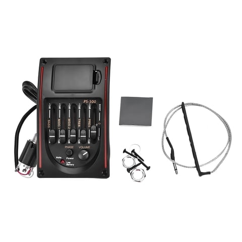 Bothyi - Pastilla De Guitarra Ligera, Resistente, Portátil, Profesional, Ecualizador De 5 Bandas