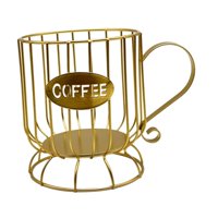 Magideal - Soporte Para Cápsulas De Café, Cesta Para Cápsulas De Café, Compacto, Multiusos, Organizador De Almacenamiento De Cápsulas De Café, Soporte Para Cápsu Oro Pequeño