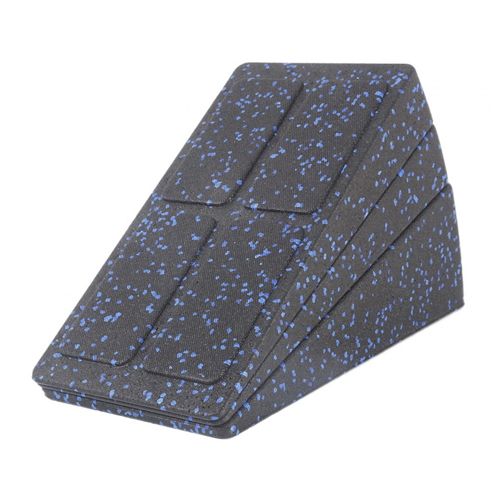 Magideal - 3x Bloque De Cuña Para Sentadillas, Tablas Elásticas Para Ejercicio, Piernas, Estiramiento, Reposapiés, Cojín, Camilla De Pantorrilla, Cuña De Espuma , Negro