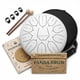 thumbnail image 1 of Sartén con lengüeta de acero Panda Drum Plus, 11 pulgadas, 432 Hz, color blanco, 1 of 7