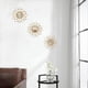 thumbnail image 4 of Espejos de pared Manortang, pack de 3, redondos de 23 cm, marco dorado, 4 of 9