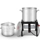 thumbnail image 1 of Olla para Hervir Mariscos Feasto 100 QT con Canasta, Quemador y Regulador, 1 of 9