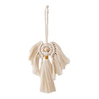 Bothyi - Macrame Wall Hanging Tejido Tejido Tejido De Tapiz De Borde Para El Dormitorio De Navidad En Casa