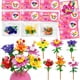 thumbnail image 1 of Bloques de construcción WODMAZ con forma de ramo de flores, 24 paquetes para niños, 1 of 7