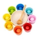 thumbnail image 1 of Bolas De Arcoíris En Tazas, Juguete Montessori Para Niños, Juguetes Sensoriales Preescolares, Juego Clasificador De 8 Colores, 1 of 5