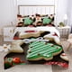 thumbnail image 1 of Christmas Gifts Xmas Snow Snowman Santa Claus Quilt Duvet Cover Set3-Piece Bedding Set, 1 of 5