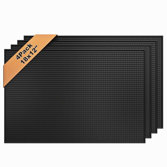Tapetes de goma para barra Botyboty, paquete de 4, 46 x 31 cm, antideslizantes