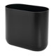 thumbnail image 1 of Funda de plástico ovalada delgada iDesign para papelera, color negro mate, 1 of 5