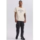 thumbnail image 4 of Polera Hombre College Print Cent Beige, 4 of 4