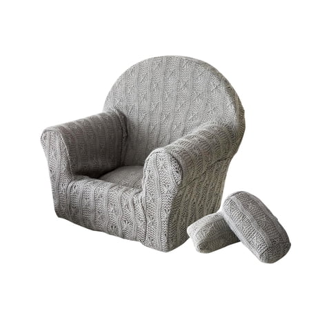 Bothyi - Juego De Sofás Para Posar Accesorios Para Fotos De Bebés Juego De Almohadas Y Cojines Amigable Con La Piel Para Bebés Gris