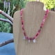 thumbnail image 2 of Collar elasticado Jade y cuarzo rosado, 2 of 2