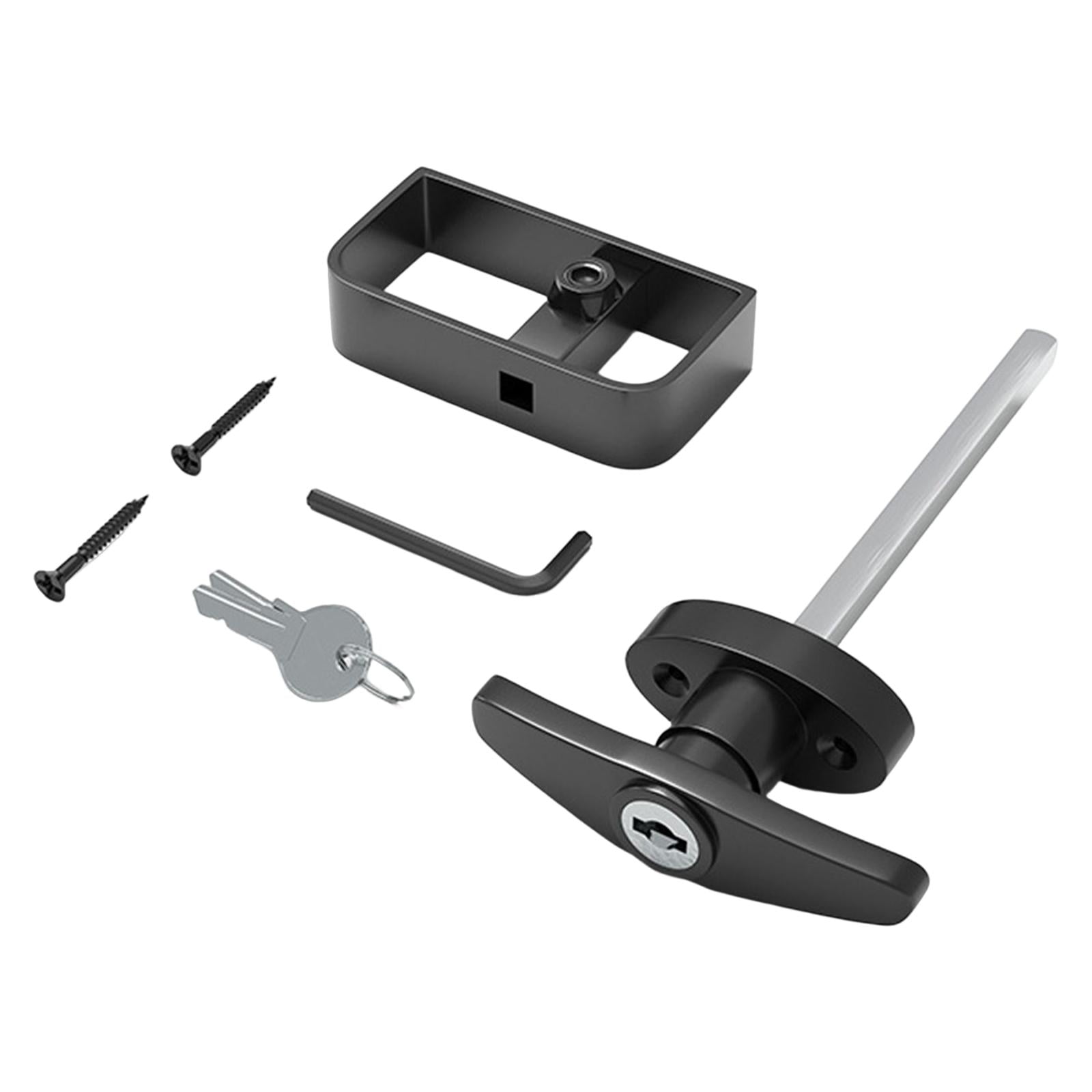 Magideal - Kit De Cerradura Con Manija En T Con Llaves Cerradura De Gabinete Cerradura De Gabinete Eléctrica Para Puerta De Camión De Garaje Caja De Herramientas
