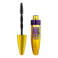 Máscara Maybelline New York Volum' Express The Colossal Big Shot, Impermeable, Muy Negra, 9 Ml
