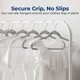 thumbnail image 3 of Perchas de ropa SereneLife 44 cm terciopelo pack de 150, 3 of 7