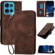 thumbnail image 1 of Funda Flip Premium Fibra de Carbono para Motorola MOTO G75 con Soporte y Cierre Marrón, 1 of 6