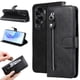 thumbnail image 4 of Funda con Cremallera para Honor X50i 5G, Carcasa Cartera de Cuero PU con Soporte y Tarjetero, 4 of 6