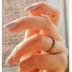 thumbnail image 3 of Anillo Pila Plata 925 Corazones Zirconia Compromiso Apilable Talla 8, 3 of 6