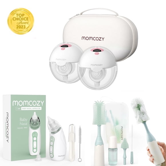 Set Momcozy M5 Extractor De Leche Doble Cepillo Para Biberón Aspirador Nasal Bebé Regalo Baby Shower