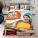 thumbnail image 4 of Clase de Caitie Conjunto de sábanas temático, trío de piezas, cómodo y amigable con la piel, diseño único, regalo de decoración para el hogar para familiares, amigos y fans,135cm *200cm, 4 of 6