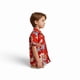 thumbnail image 2 of Camisa Guayabera Roja Talla 2 Pascuense, 2 of 3