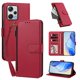 thumbnail image 2 of Funda con Billetera para [Xiaomi Redmi Note 12 Pro Plus 5G] con Bolsillo Zipper y Tarjetero Rojo, 2 of 6