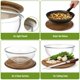 thumbnail image 3 of Juego de 5 Piezas de Bowls de Vidrio Borosilicato dokaworld con Tapa de Acacia, 3 of 9