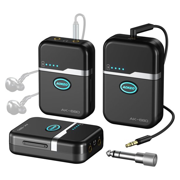 Auriculares Intrauditivos Inalámbricos Aokeo AK-680 5.8 GHz Ultra Baja Latencia