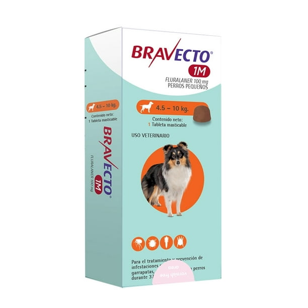 Bravecto Antiparasitario Perro 4.5 a 10Kg - 1 Mes