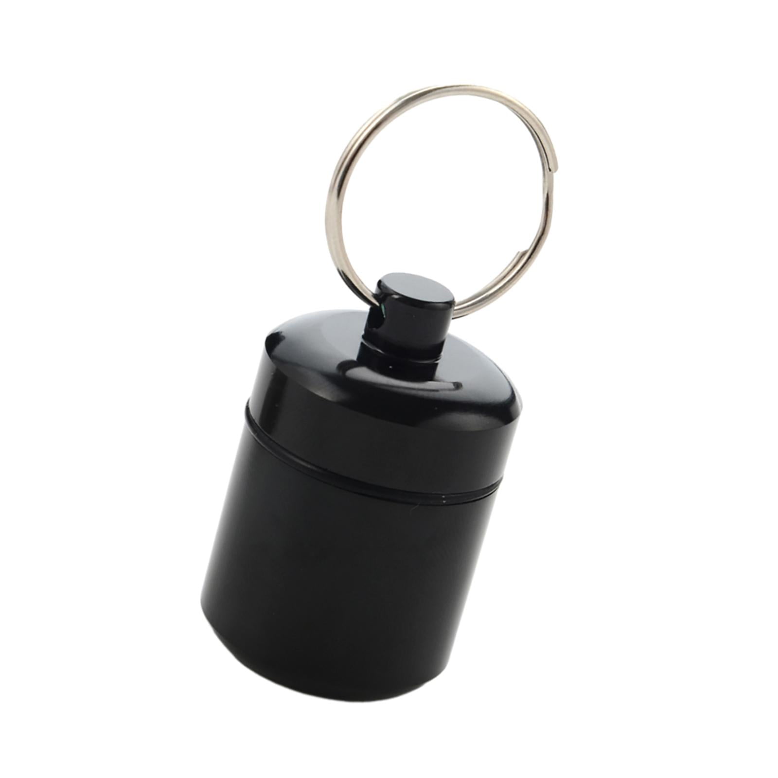Magideal - Llavero Pastillero Tapones Para Los Oídos Organizador De Estuche De Transporte, Cremas Multiusos De Aluminio Pastillero Caja Tapón Para Los Oídos Para