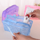 thumbnail image 3 of Neceser transparente con dibujos animados para maquillaje, pequeño, para mujeres y niñas, estuche transparente para brochas de maquillaje, organizador impermeable para artículos de tocador, estuche pa, 3 of 6