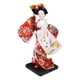 thumbnail image 5 of Muñeca Geisha Japonesa Estatua Étnica Adorno Asiático Figura Artesanía con Rostro Delicado Y Traje Típico Adecuada para Decoración Del Hogar Y Fans de Estilo D, 5 of 5