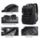 thumbnail image 4 of Mochila CHAO RAN de piel para portátil de 15,6 pulgadas, impermeable, negra, 4 of 8