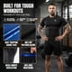 thumbnail image 3 of Chaqueta sauna Kewlioo para hombre, 3XL, que atrapa el calor, color negro, 3 of 9