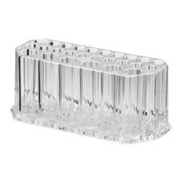 Ioensy - 26 Rejillas Para Brochas De Maquillaje, Soporte Para Estante, Organizador Transparente Para Mujeres Y Niñas