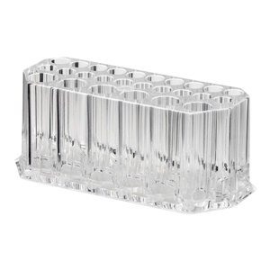 Ioensy - 26 Rejillas Para Brochas De Maquillaje, Soporte Para Estante, Organizador Transparente Para Mujeres Y Niñas