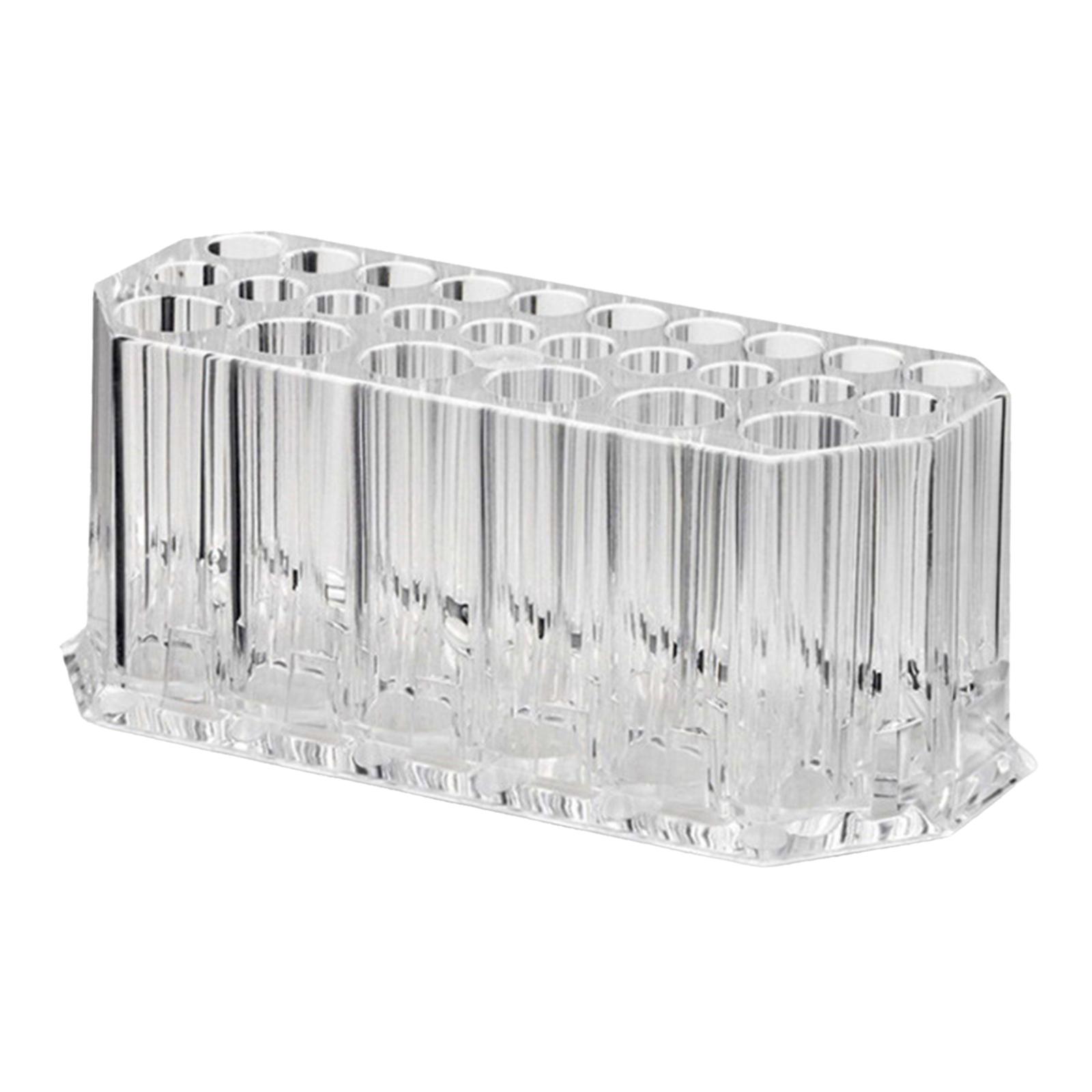 Ioensy - 26 Rejillas Para Brochas De Maquillaje, Soporte Para Estante, Organizador Transparente Para Mujeres Y Niñas