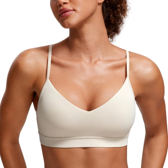 Sostén CRZ YOGA Butterluxe sin Aros con Escote en V Tan Talle Mediano
