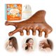 thumbnail image 1 of Herramienta Gua Sha Olaemuo 4 en 1 para rostro y cuero cabelludo, masajeador de madera de sándalo, 1 of 9